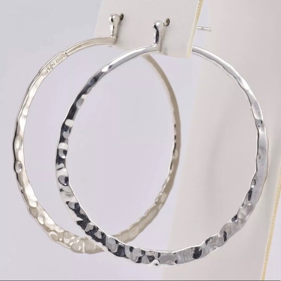 Silpada Sterling Silver Hammered Earrings P1287 - Picture 11 of 16